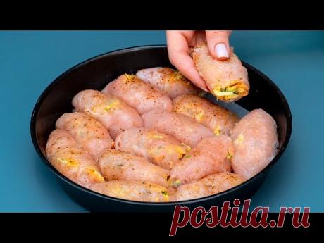 Рецепт этих куриных рулетов ищут все! Просто и вкусно