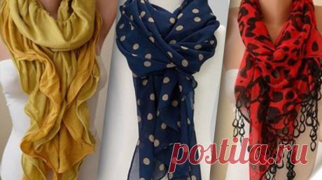 Как правильно носить женский шарф: 54 лучших осенних варианта