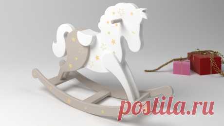 Лошадка качалка(фанера 18мм) | chertezhi-zakazhi.ru