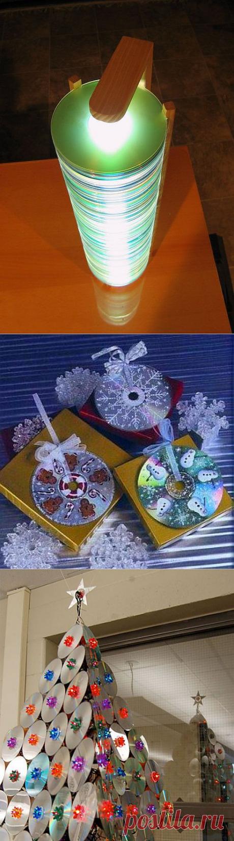 Несколько вариантов применения в быту старых CD-болванок : НОВОСТИ В ФОТОГРАФИЯХ