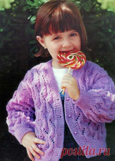 Кофточка спицами для девочки, 18 моделей с описанием и видео уроками, Вязание для детей