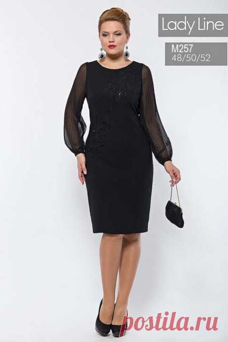 Нарядные платья для полных модниц белорусского бренда Lady Line. Осень-зима 2014-2015 (70 фото)