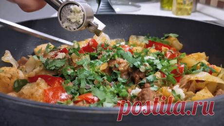 Попробовали новое горячее блюдо из капусты с мясом по-кавказски. Очень вкусно и ничего сложного | Розовый баклажан | Дзен