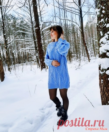 Платье спицами - Вязание - Страна Мам
