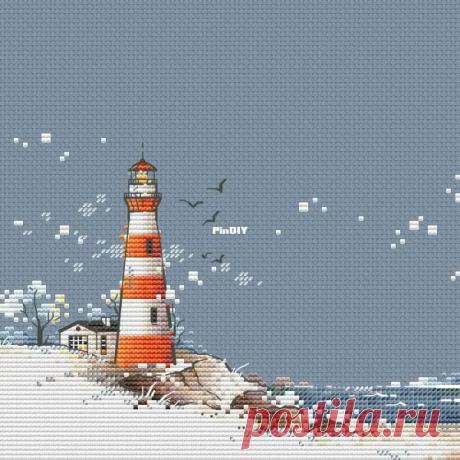 Sv_stitch - Winter Lighthouse by Svetlana Nemiritskaya / svetlaja_maj