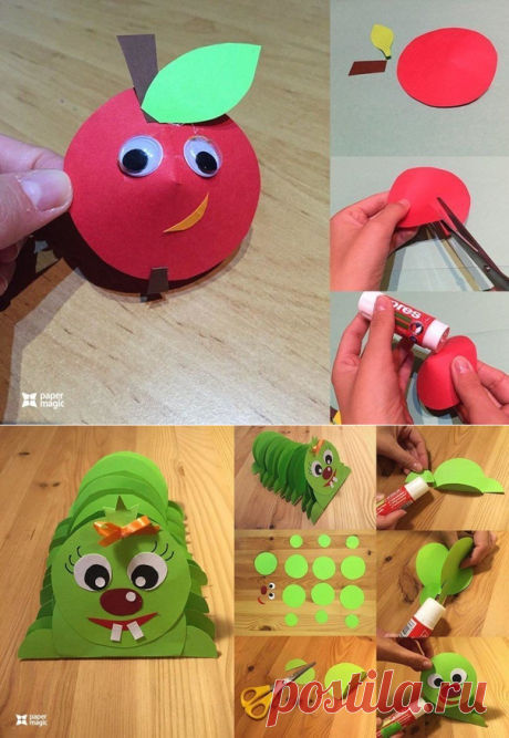 Творческие идеи из бумаги — Поделки с детьми