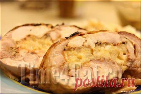 Куриный рулет с ананасом | Пора перекусить!