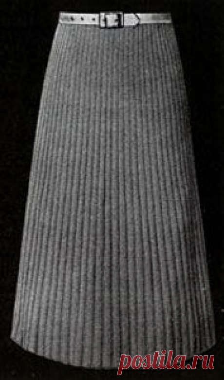 Узкая Ребристая Юбка