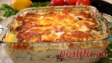 Минтай с помидорами и сыром. Вкусный и Легкий ужин за 40 минут