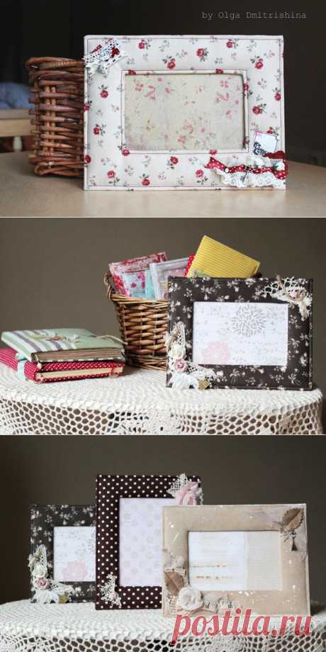 Мягкая и милая рамка для фотографии в подарок или для украшения своего дома