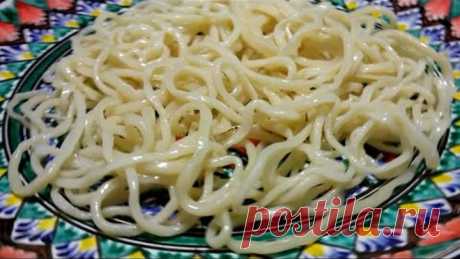 Лапша для Лагмана. ЛЕГКО и ПРОСТО! Вот, как нужно готовить Тесто для Лагмана и Мампара!