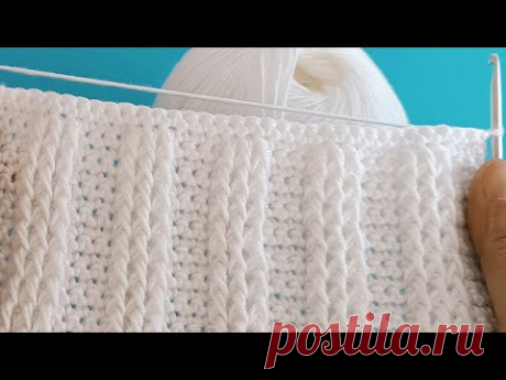 Очень просто! схема вязания крючком для начинающих всего в 2 ряда