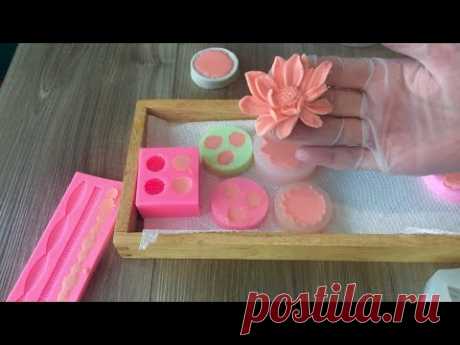 Elastic molding cream. Эластичные кремовые цветы в формах-молдах🌺Эксперемент