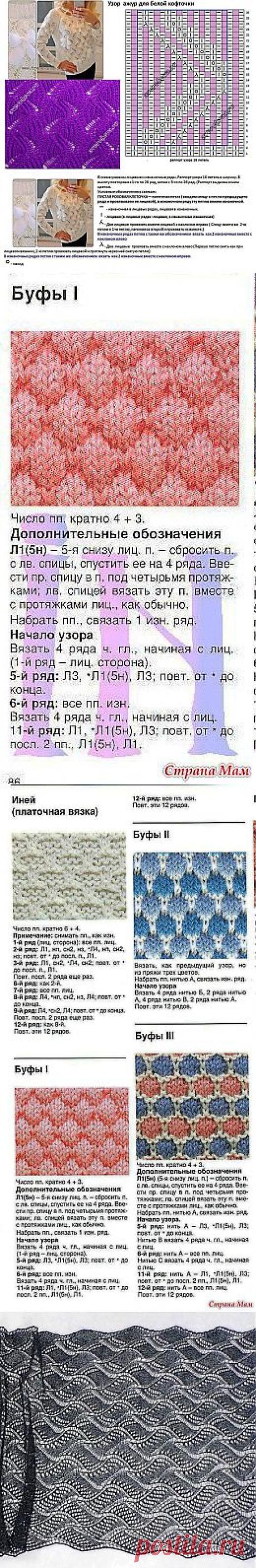 Альбом«Узоры спицы разные».