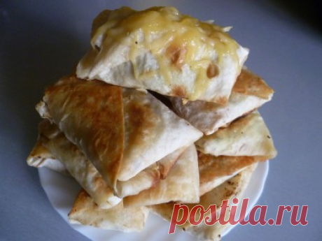 100. Рецепт начинки с курицей для заворачивания её в лаваш и запекания в духовке + соус — Кулинарная книга - рецепты с фото