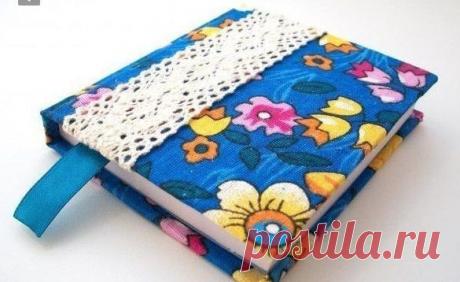 Тканевая обложка для блокнота своими руками