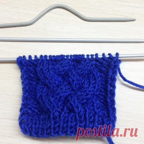Косичка спицами из 5 полос (15 петель). Урок 4 | Рукоделие от OvechkaMaster.ru | Яндекс Дзен