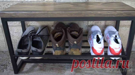Делаем своими руками: лавка с подставкой для обуви В данном обзоре автор делится очередной классной и полезной идеей для дачи и частного дома.А речь пойдет о том, как своими руками изготовить лавку с