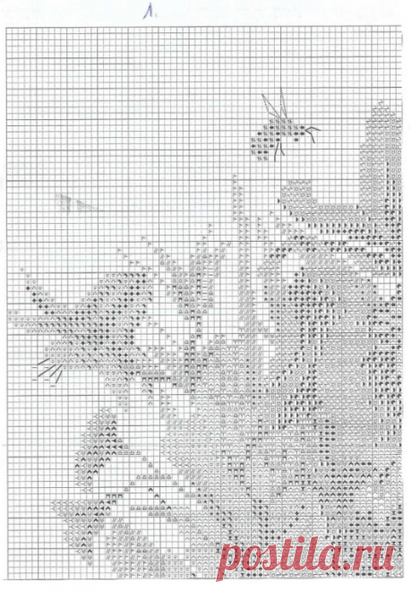 Вышивка крестом: Букет