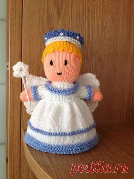 Фея Рождественской Елки (Ангелочек)" (Джейн Гринхоу, спицы).