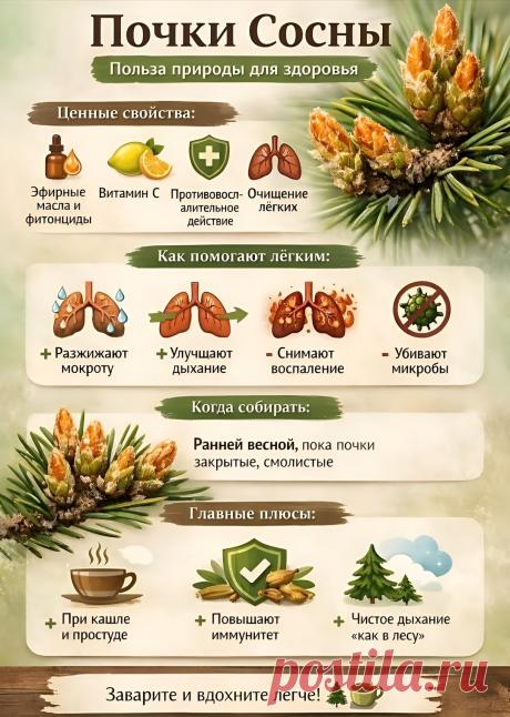 Почки сосны для здоровья