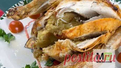 Курица, фаршированная картофелем - кулинарный рецепт. Миллион Меню