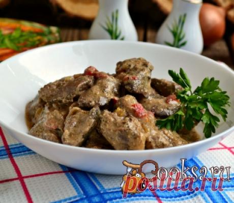 Куриная печень в кефирно-горчичном соусе фото рецепт приготовления