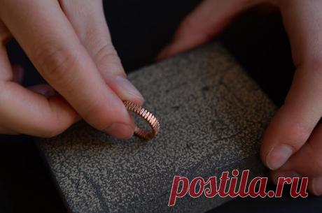 Кольцо из струны своими руками