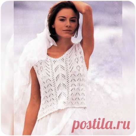 Укороченный топ с комбинацией узоров