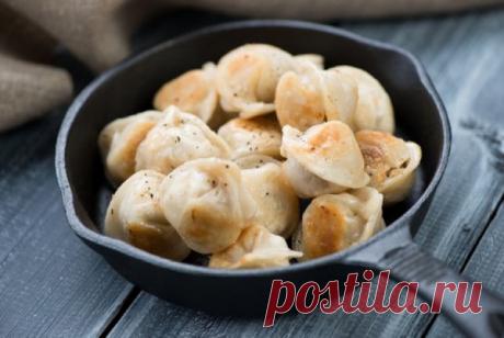 Сочные тушеные пельмени