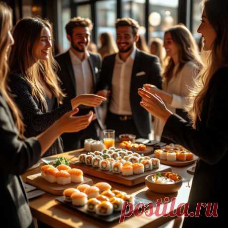 Выбираем сеты из суши и роллов на корпоратив .Что вкусного можно попробовать