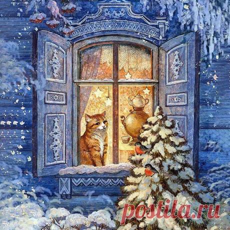 Скоро Новый год!...Российская художница Галина Егоренкова