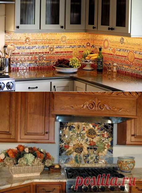 Мозаичные кухонные фартуки — Наши дома