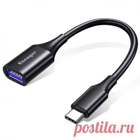 Essager Type C to USB 3.0 OTG Adapter for Xiaomi 10 Ooeplus 8 GALAXY Note 10+ 5G - US$4.99