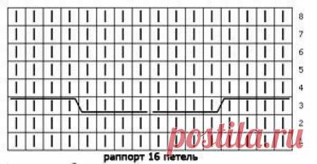 Теплый жакет для крохи. Схема рисунка