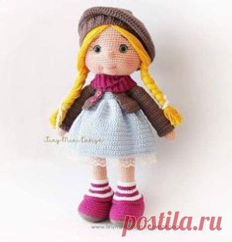 Вязаная кукла амигуруми крючком