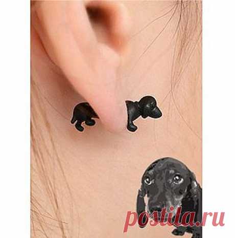 Серьга-обманка Такса