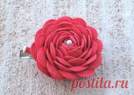 УКРАШЕНИЯ ИЗ ТЕСЬМЫ - МК