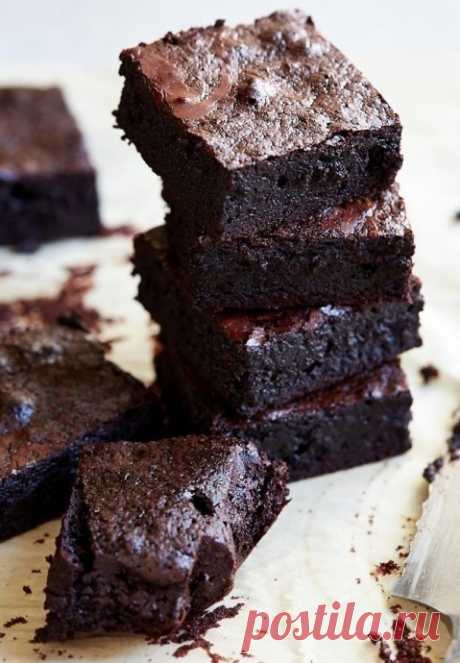 Брауни с горьким шоколадом