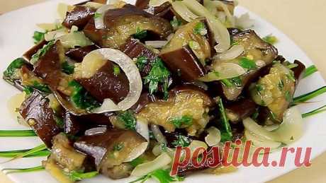 Вкуснейшие маринованные баклажаны. Уже неделю едим баклажаны только в таком виде