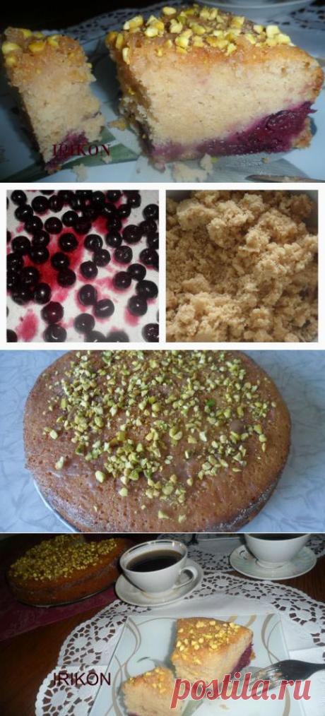 ОРЕХОВЫЙ ПИРОГ С ВИШНЕЙ. | 4vkusa.ru