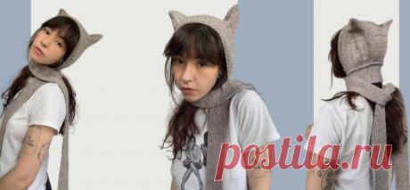 Шапка-шарф Cat Hat Scarf - Хитсовет