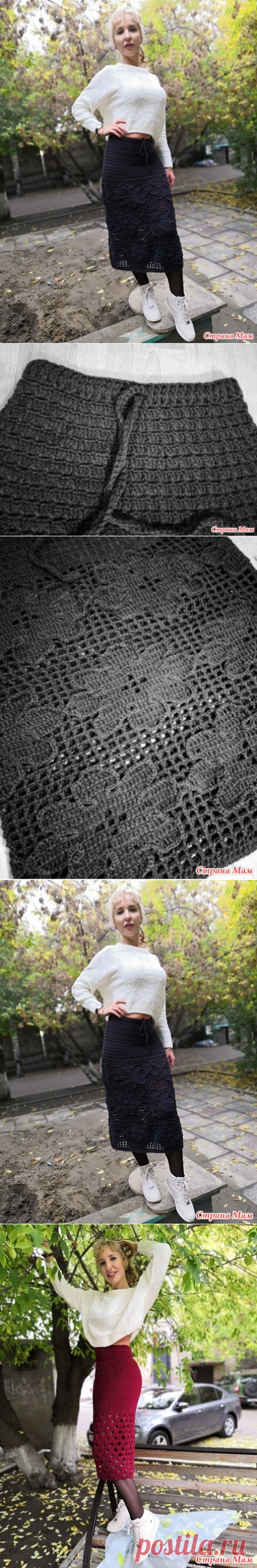 . Юбки "Красная в горошек" и "Графитовые цветы" - Вязание - Страна Мам