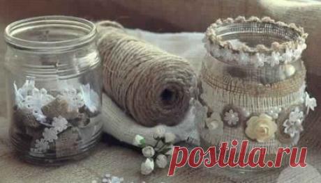 Мешковина, немного клея — и у вас шедевр!