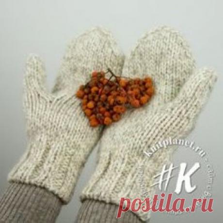 Как связать красивые варежки спицами