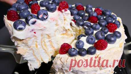 Лучший летний Десерт! ТОРТ без МУКИ. Не требует время на пропитку! Невероятно ВКУСНЫЙ и Нежный Меренговый торт! Справится даже новичок. | Сказочная кухня | Дзен