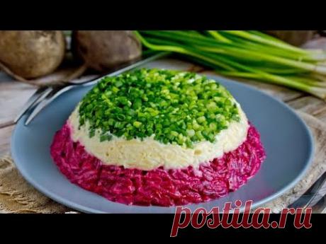 Лаконичность всегда актуальна. САЛАТ ИЗ СВЁКЛЫ, СЫРА И ЗЕЛЁНОГО ЛУКА