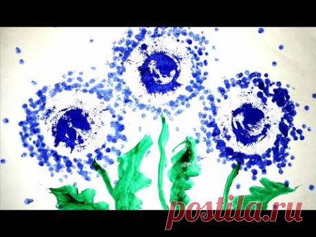 РИСУЕМ С ДЕТЬМИ, КРУТОЙ РИСУНОК ПОДРУЧНЫМИ МАТЕРИАЛАМИ, НЕОБЫЧНАЯ ТЕХНИКА РИСОВАНИЯ, ЗА 5 МИНУТ,