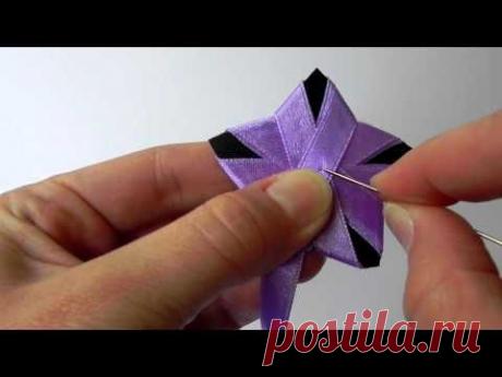 сделать бантик из атласной ленты.MOV - YouTube