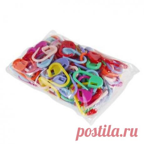 50PCS Пластиковые Маркеры держатель иглы Клип Craft Mix Мини Вязание крючком замок стежка для DIY инструмента в Швейные инструменты и аксессуаров из дома и сада на Aliexpress.com | Alibaba Group